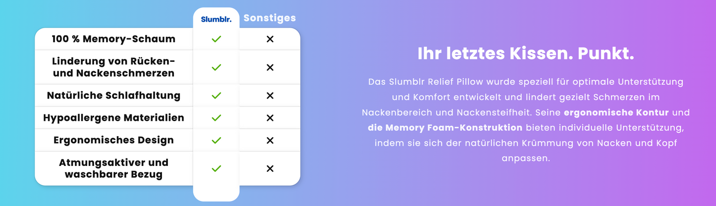 Konturen-Entlastungskissen- Slumbir